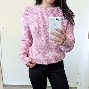 Free People Pink Knit Sweater